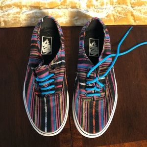 NWOT rainbow striped vans